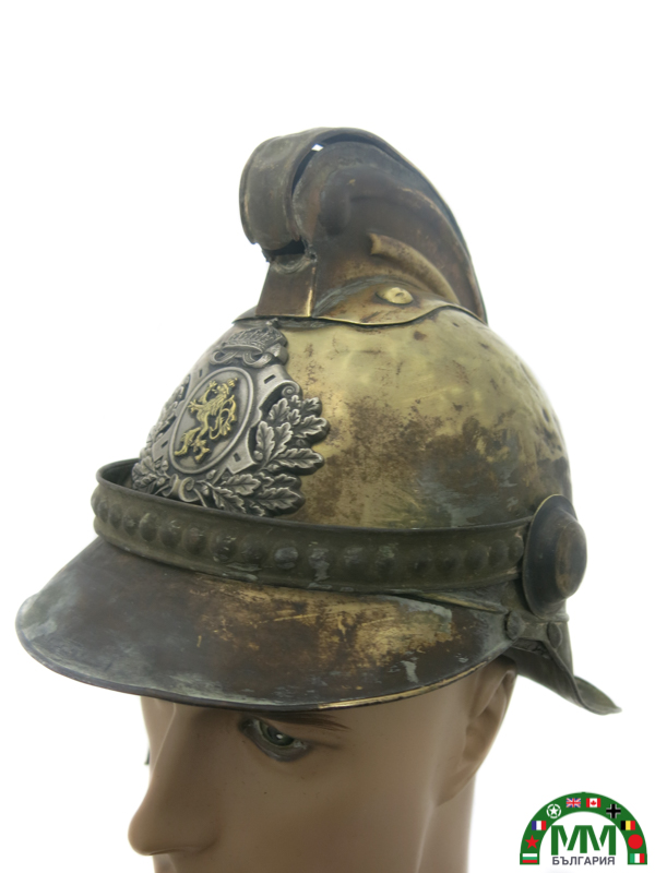 Casque български pompier période царски