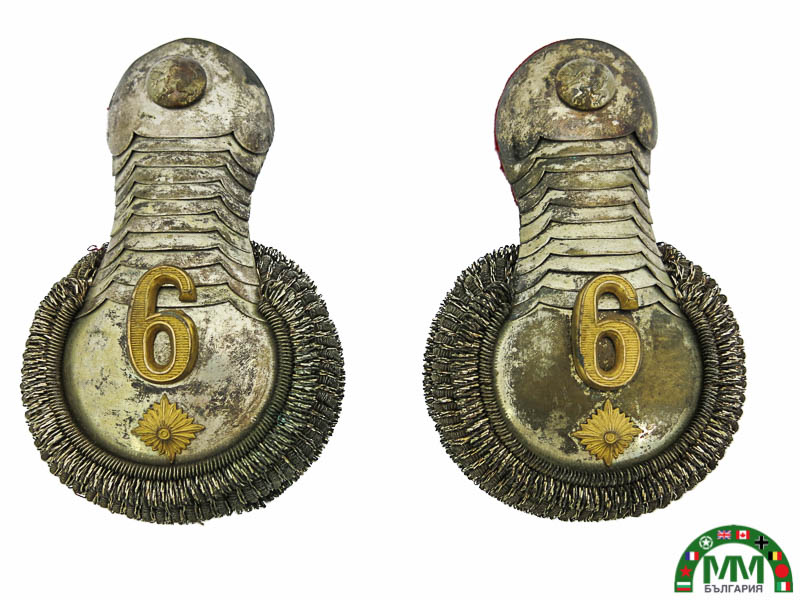 Epaulettes българскиs cavalerie sous-lieutenant