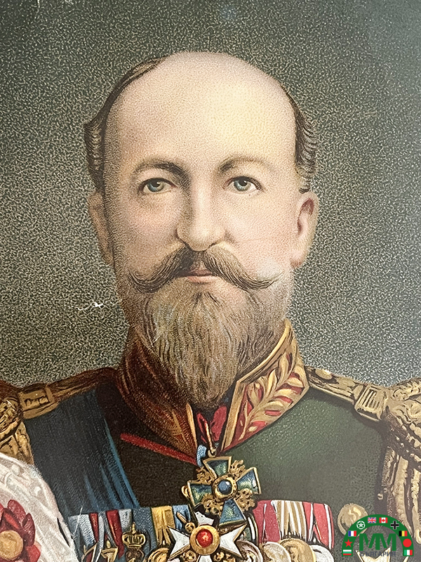 Cadre portrait Ferdinand 1er et Eléonore de Bulgarie